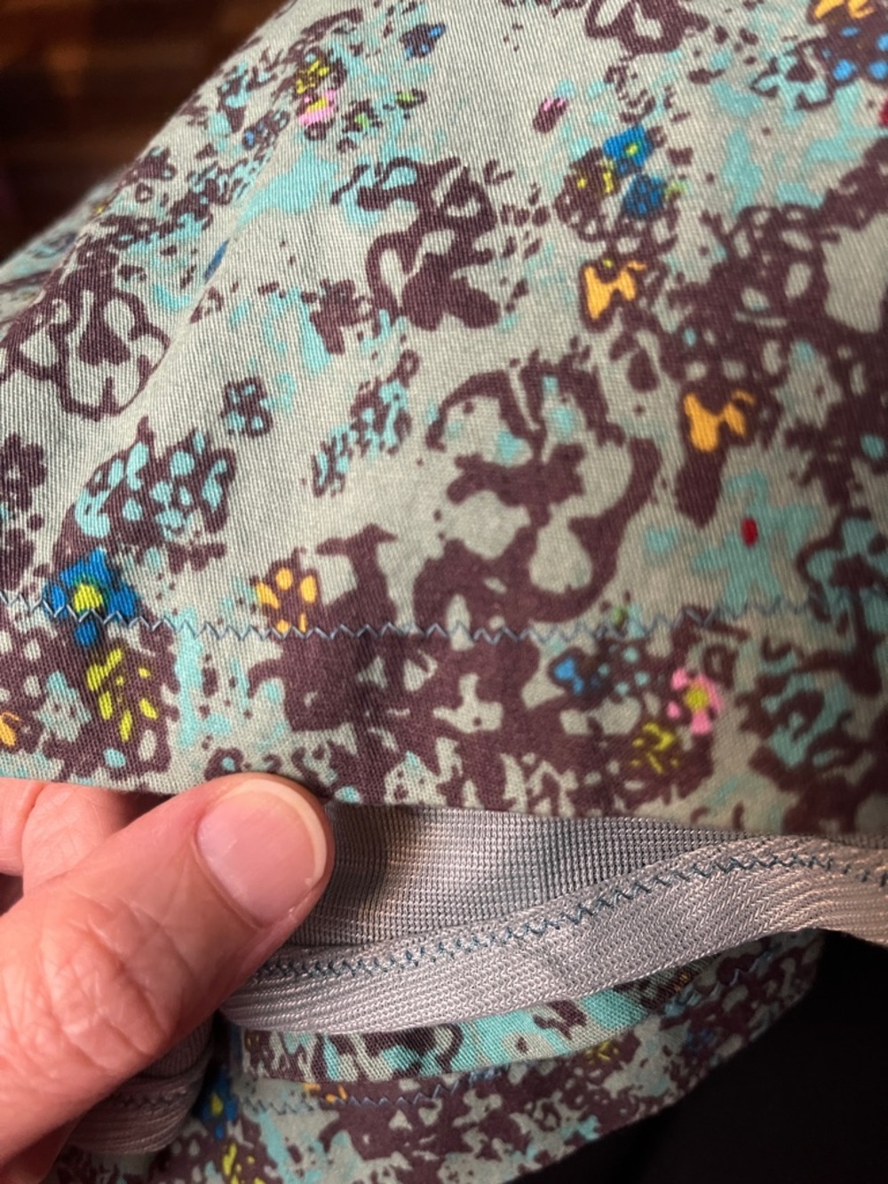 Lindy Bop 2XL Dress Fit Flare Floral Green Flowers Abstract Sleeveless Gathers - Picture 14 of 15
